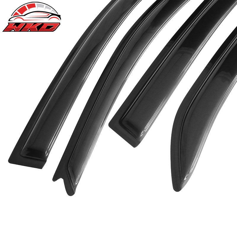 Fits 02-07 Mitsubishi Lancer Acrylic Window Visors 4PC Sun Rain Guard Deflector