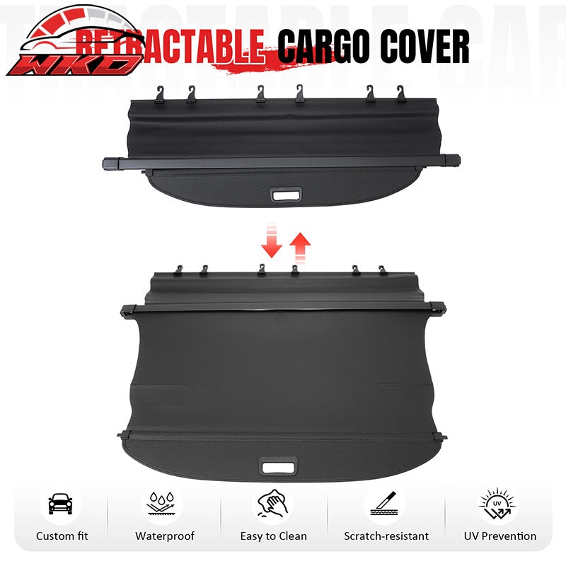 Wholesale 22-26 Mitsubishi Outlander & PHEV Rear Cargo Cover Carbon Fiber Texture - Wikond Auto