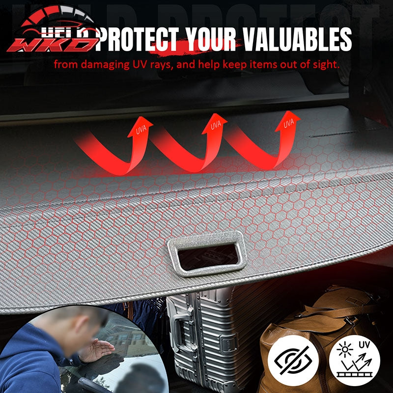 Wholesale 22-26 Mitsubishi Outlander & PHEV Rear Cargo Cover Carbon Fiber Texture - Wikond Auto