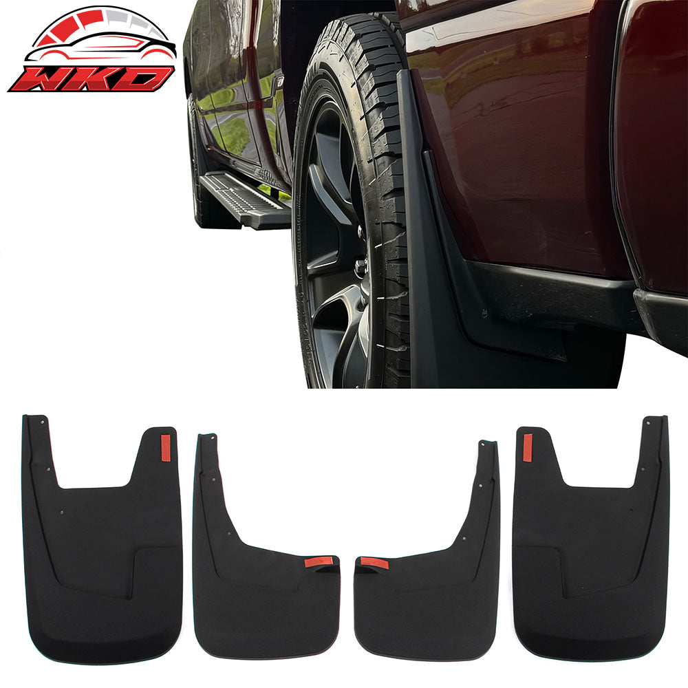For 19-24 Dodge Ram 1500 Mud Flaps Wheel Splash Guard (Vehicle w/o Fender Flare)
