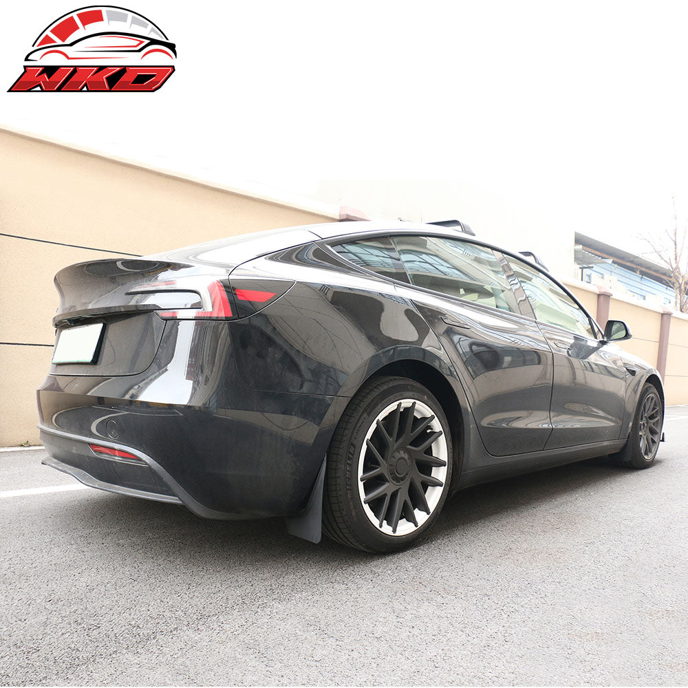 Fits 24-25 Tesla Model 3 Highland OE Style Front Rear Mud Flaps Splash Guards