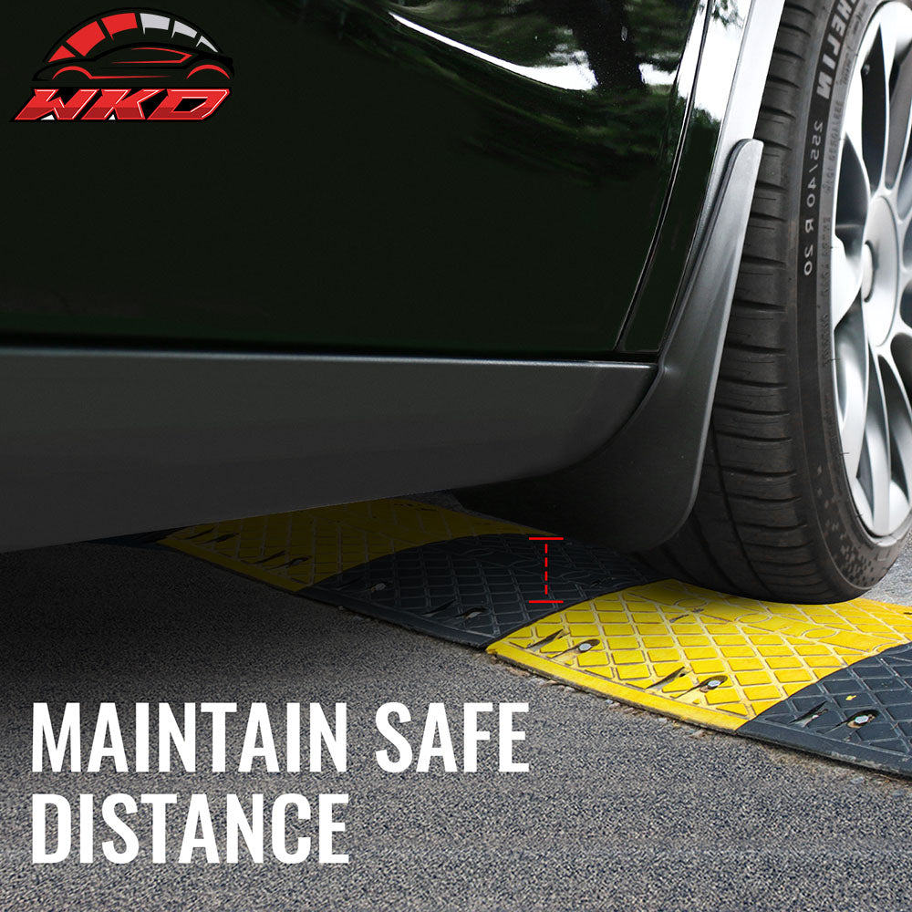 Fits 20-24 Tesla Model Y Front Rear Mud Guards Splash Flaps Fender Black PP 4PCS