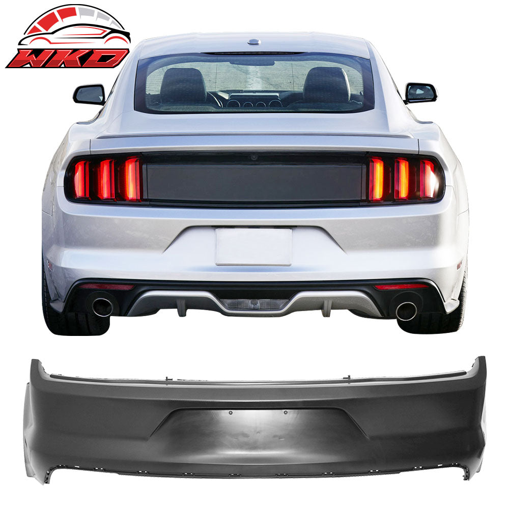 Fits 15-17 Ford Mustang Rear Bumper Cover Conversion Unpainted PP Replacement