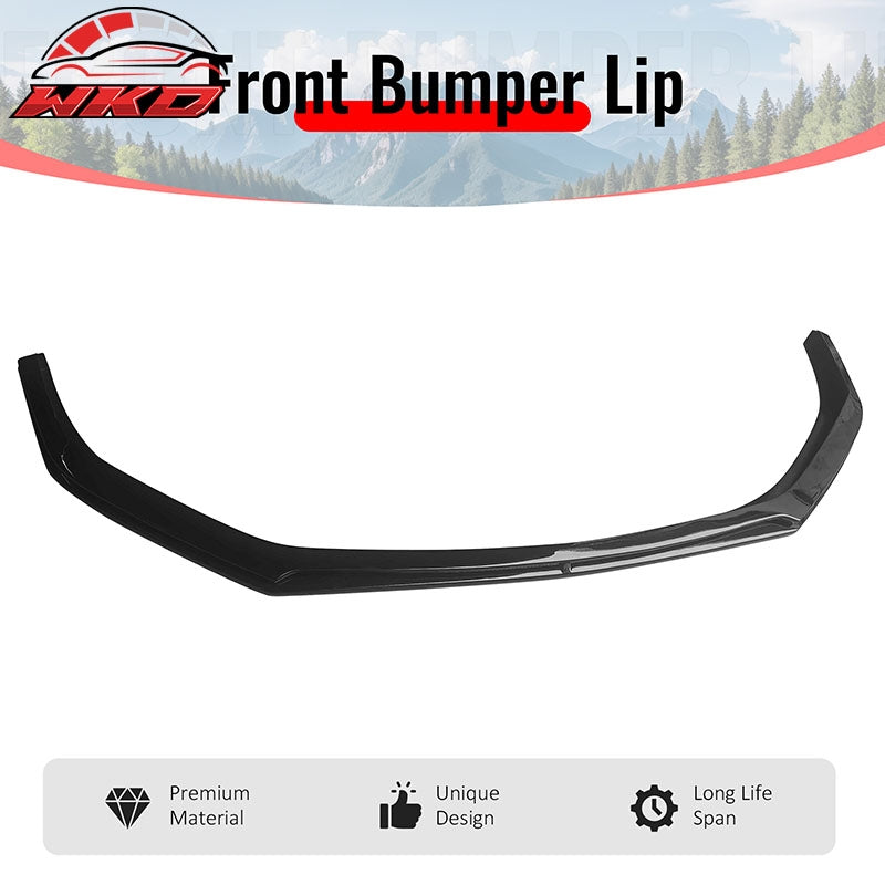 Fits 24-26 Ford Mustang S650 Performance Ikon Style Front Bumper Lip Gloss Black