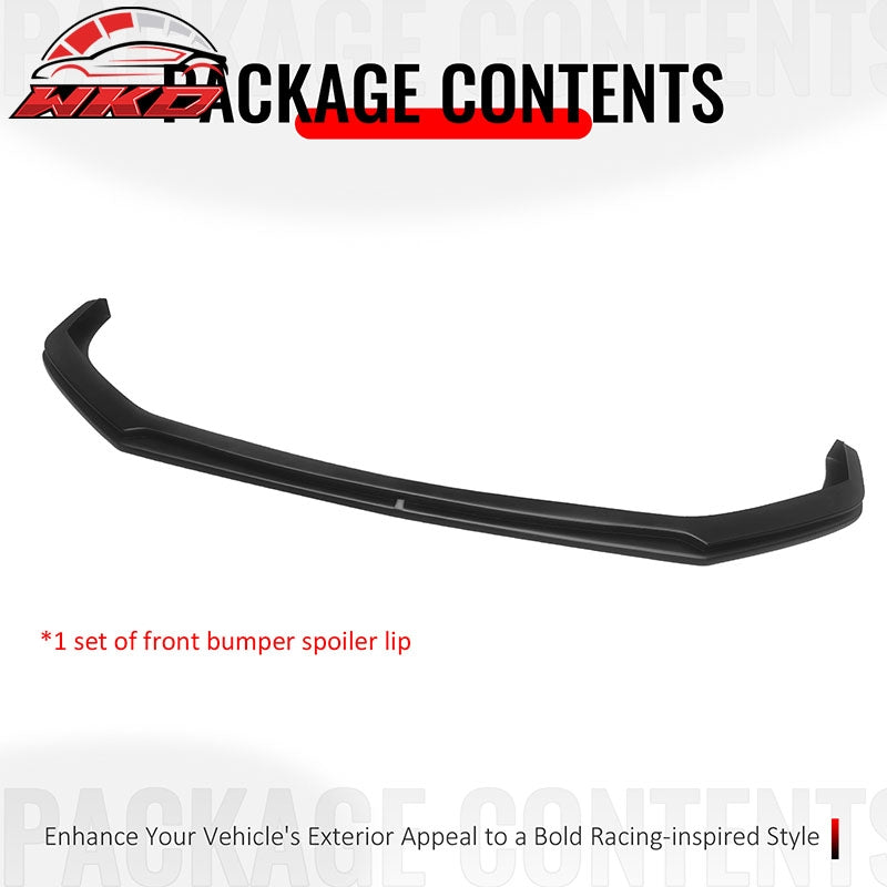 Fits 24-26 Ford Mustang S650 Performance Ikon Style Front Bumper Lip Matte Black