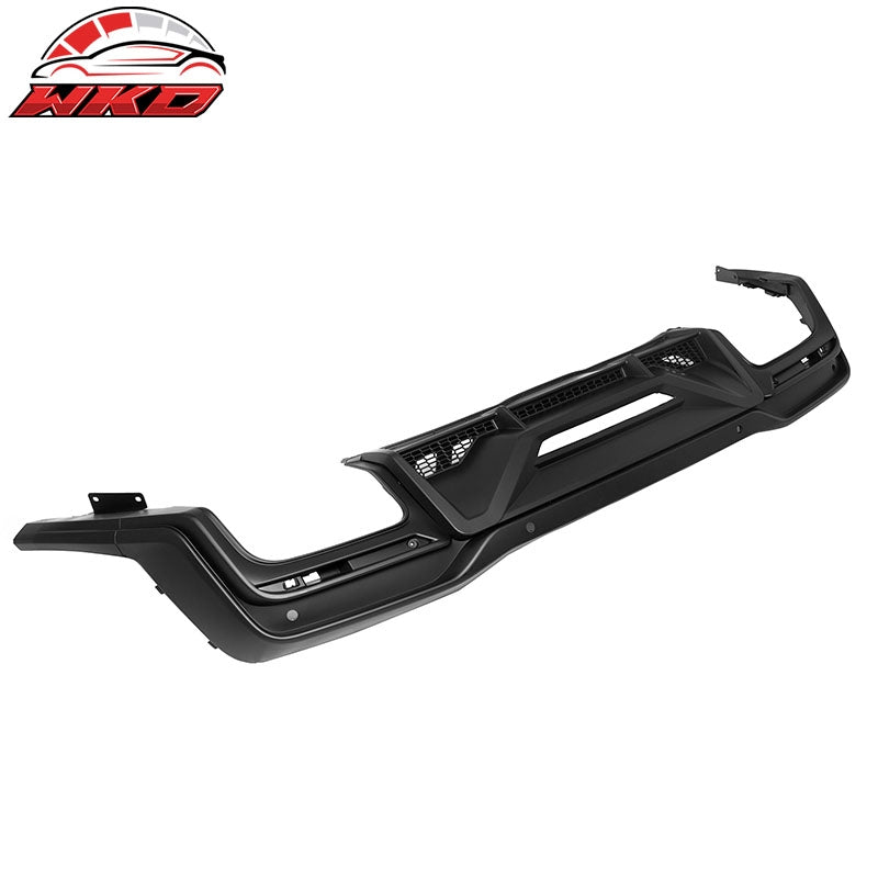 Fits 15-23 Mustang Dark Horse Rear Bumper + Diffuser + LED GT-V Light +Reflector
