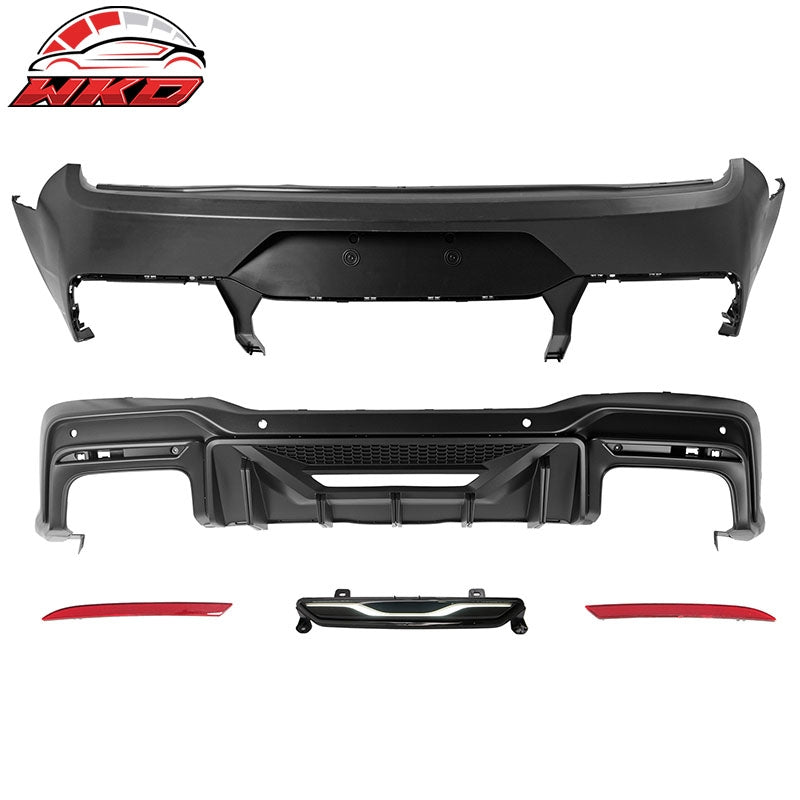 Wholesale 15-23 Mustang Dark Horse Rear Bumper +Speed Diffuser +GT-C Light +Reflector
