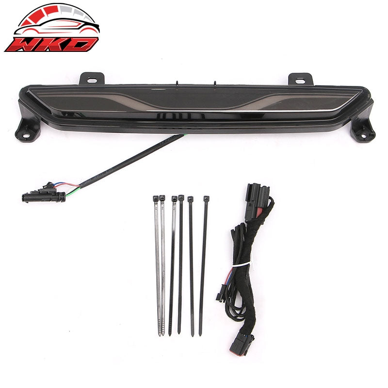 Fits 15-23 Mustang Dark Horse Rear Bumper +Speed Diffuser +GT-C Light +Reflector