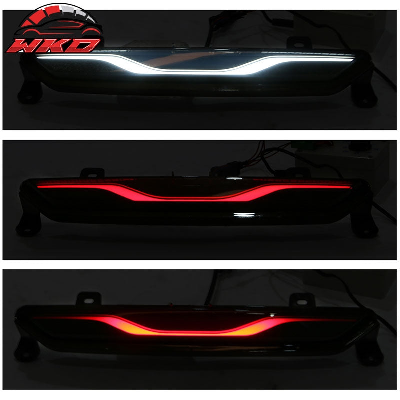 Fits 15-23 Mustang Dark Horse Rear Bumper +Speed Diffuser +GT-C Light +Reflector
