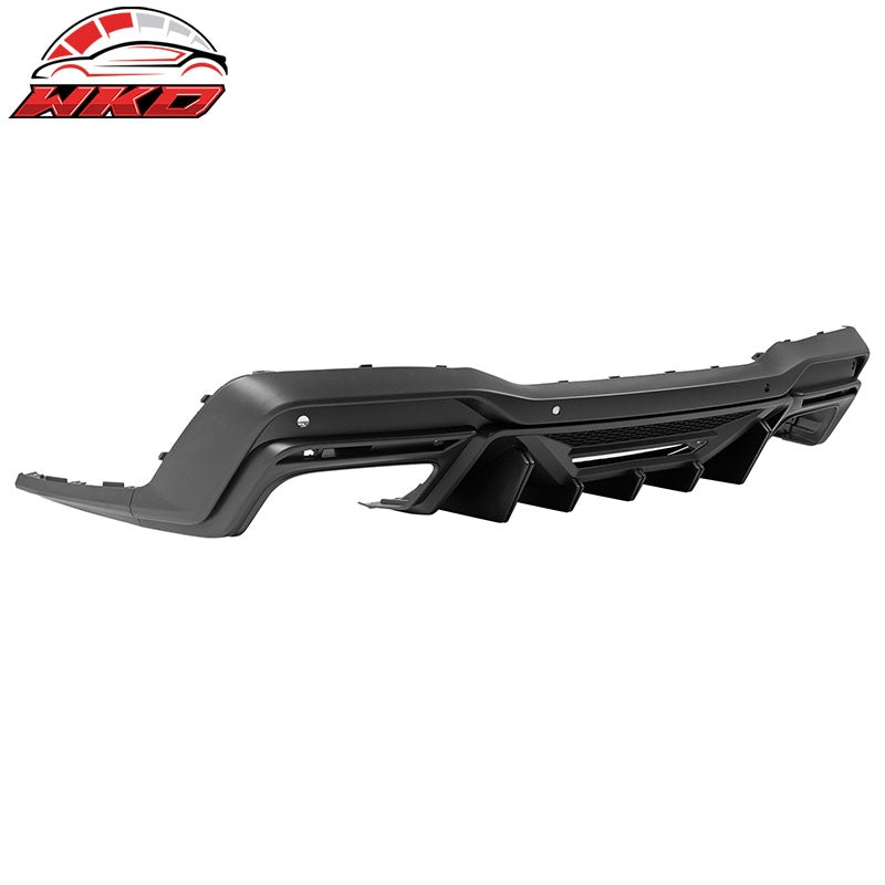 Fits 15-23 Mustang Dark Horse Rear Bumper +Speed Diffuser +GT-V Light +Reflector