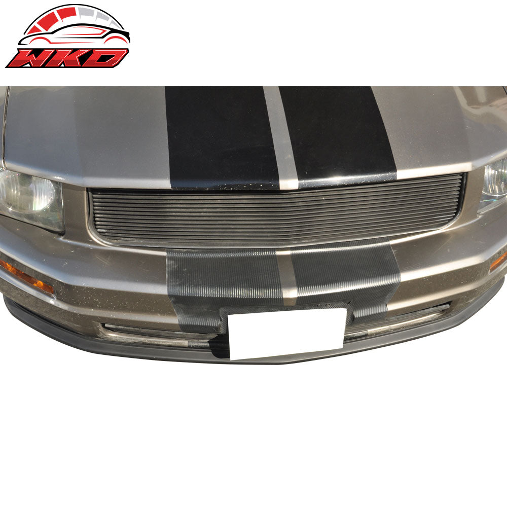 Fits 05-09 Ford Mustang V6 2Dr STI Style Front Bumper Lip Spoiler - PU