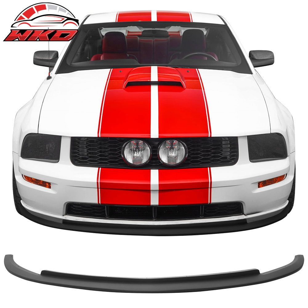Fits 05-09 Ford Mustang V8 Front Bumper Lip Spoiler STI Style PU - Poly Urethane