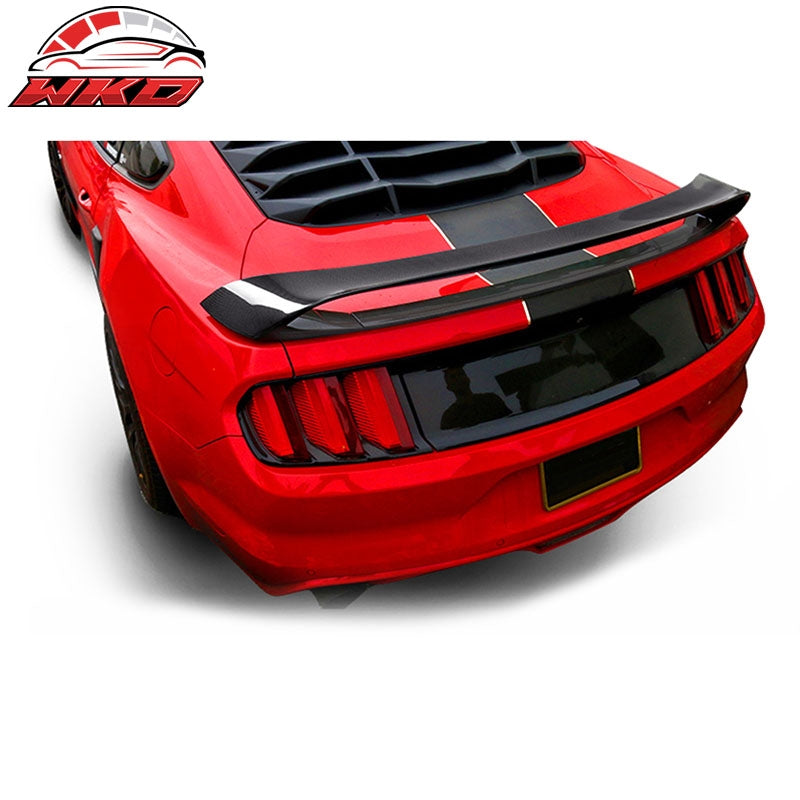 Fits 15-23 Ford Mustang GT350R Style Trunk Spoiler Wing - Matte Carbon Fiber