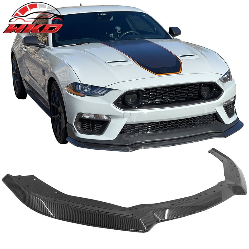 Wholesale 21-23 Mustang Mach 1 Handling Package Front Bumper Lip Carbon Fiber Print