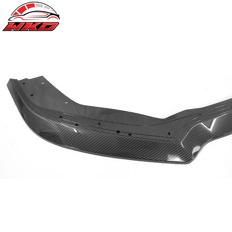 Fits 21-23 Mustang Mach 1 Handling Package Front Bumper Lip Carbon Fiber Print