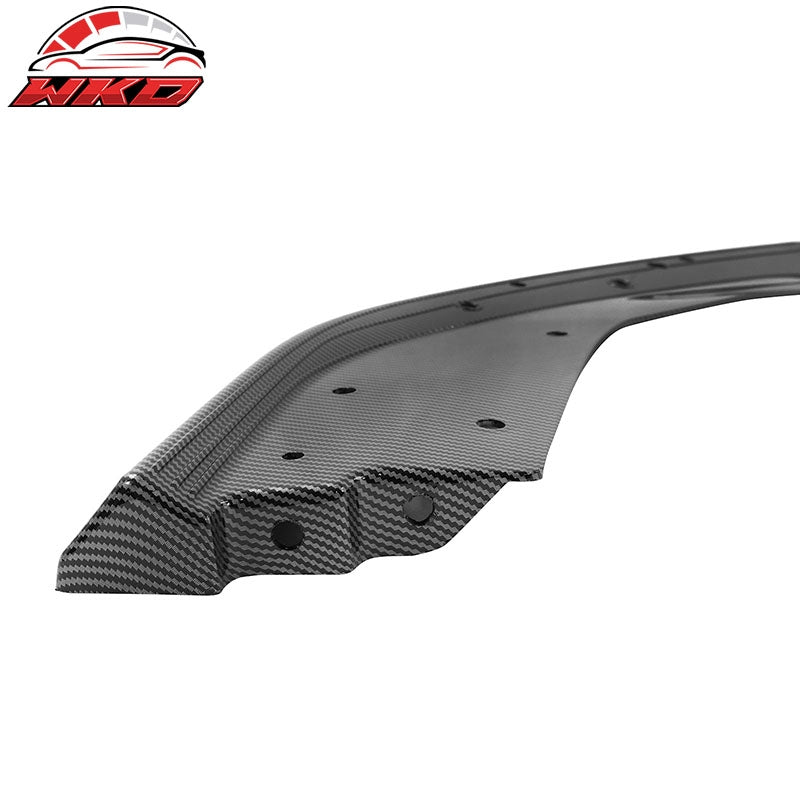 Fits 21-23 Mustang Mach 1 Handling Package Front Bumper Lip Carbon Fiber Print