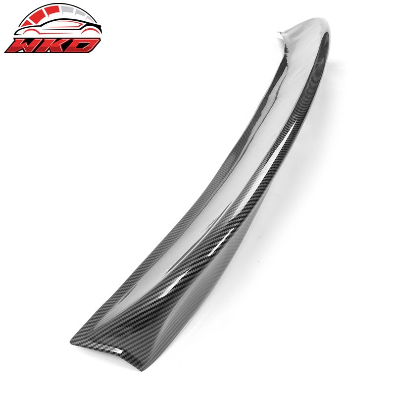 Fits 21-26 Ford Mustang Mach-E Duckbill Rear Trunk Spoiler PP Carbon Fiber Print