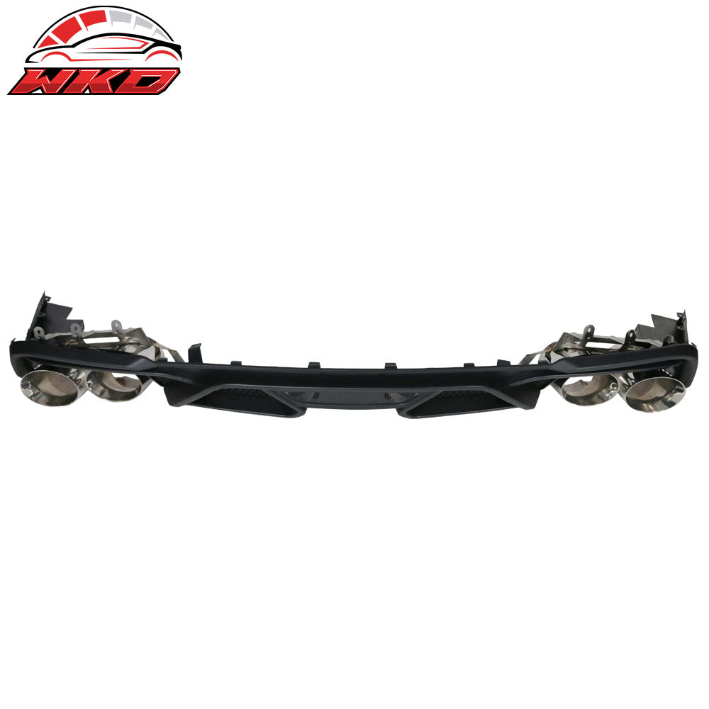 Fits 18-23 Ford Mustang GT500 Style Rear Diffuser Bumper Lip Spoiler - PP