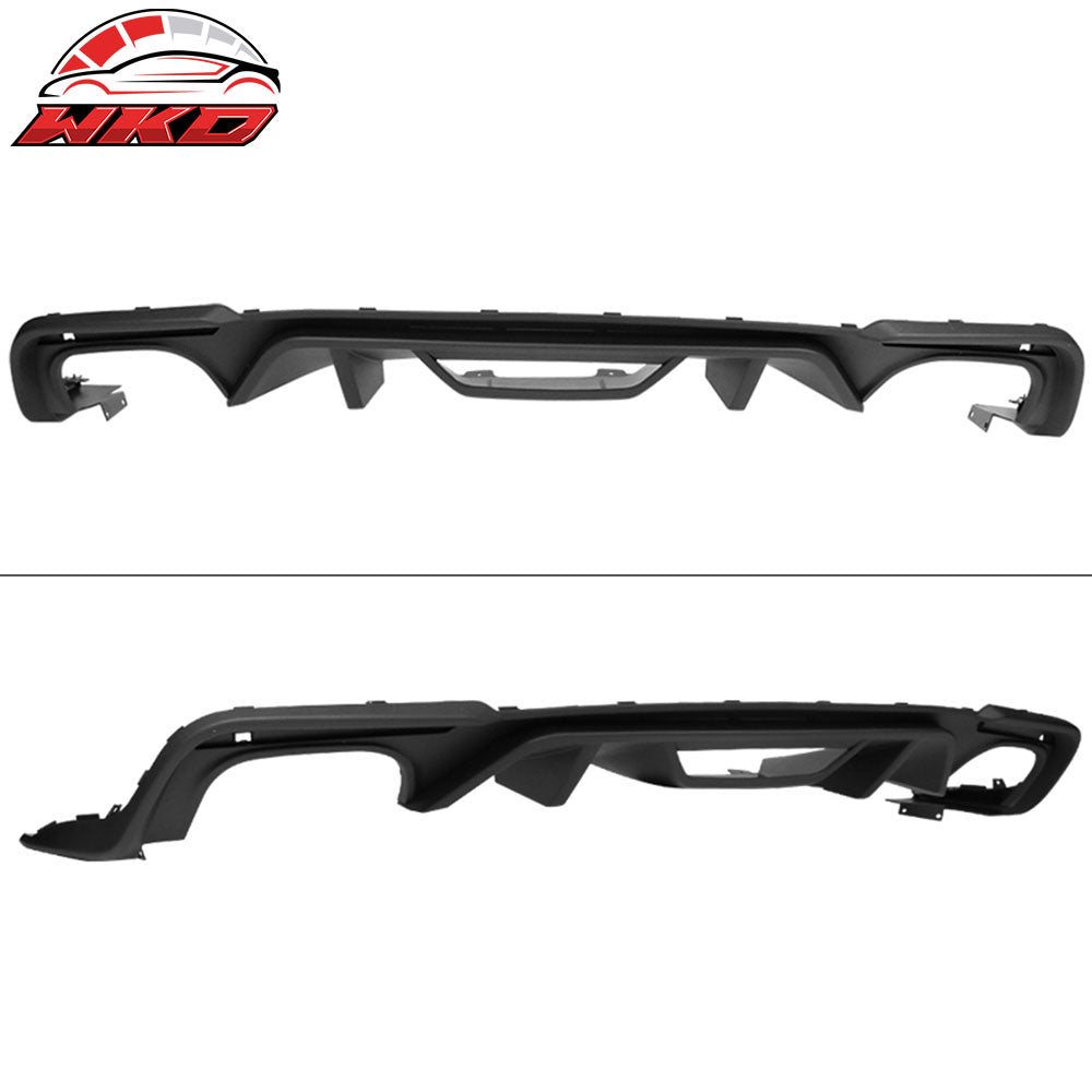 Fits 18-23 Ford Mustang S550 2-Door GT Style OE Matte Black PP Rear Diffuser