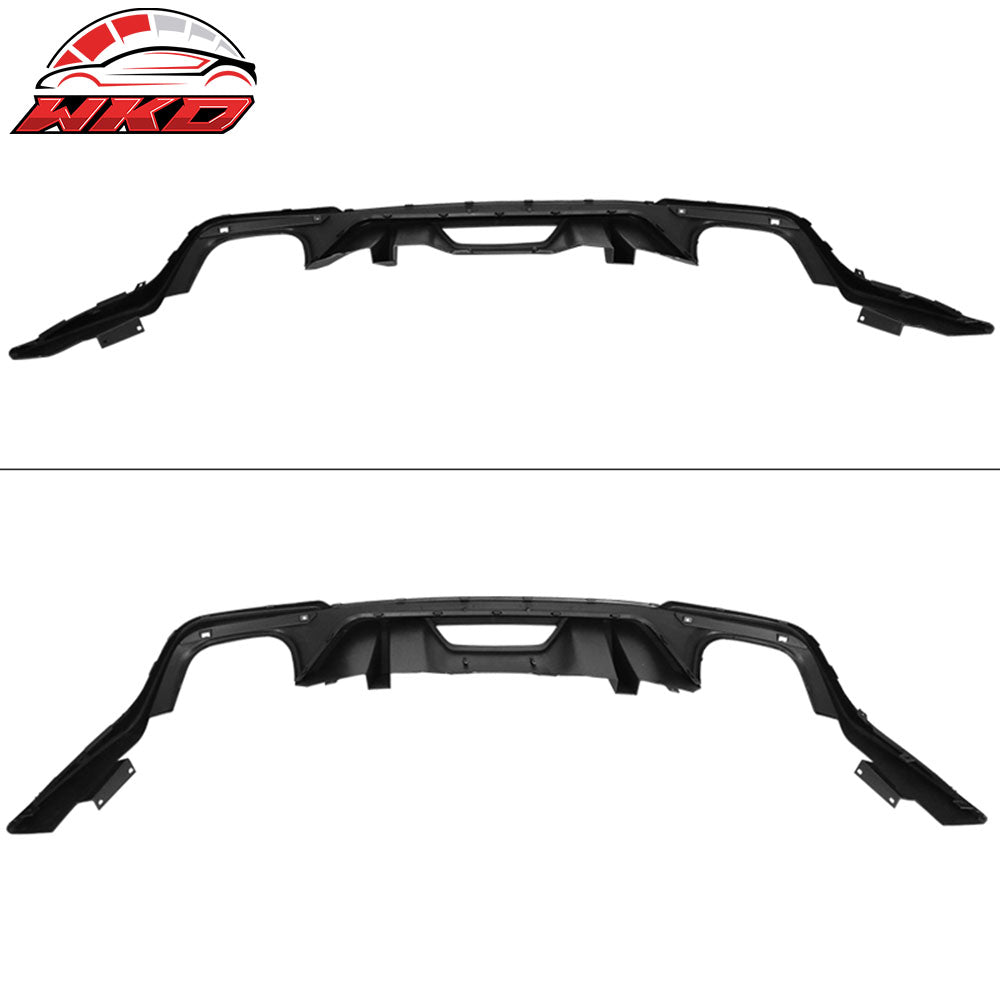 Fits 18-23 Ford Mustang S550 2-Door GT Style OE Matte Black PP Rear Diffuser