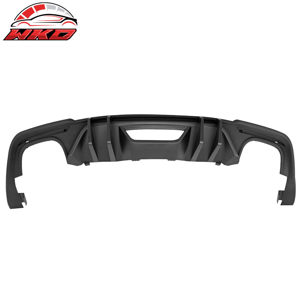Fits 18-23 Ford Mustang S550 2-Door Competition Matte Black PP Rear Diffuser
