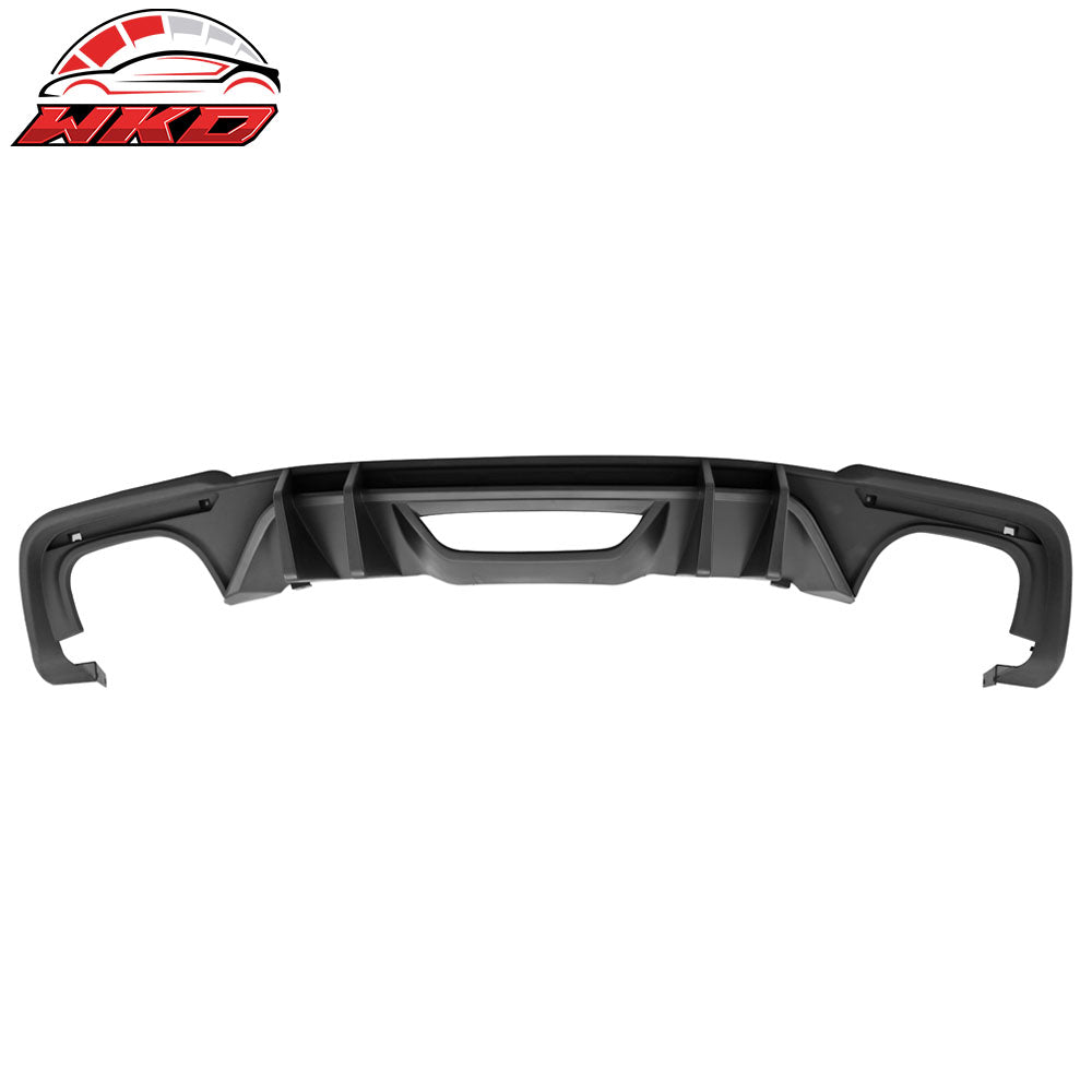 Fits 18-23 Ford Mustang S550 2-Door Competition Matte Black PP Rear Diffuser