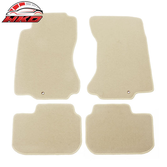 Wholesale 90-96 Nissan 300ZX Car Beige Floor Mats Liner 1st 2nd Row Carpet Nylon 4PC