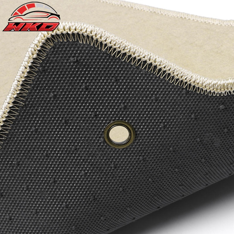 Fits 90-96 Nissan 300ZX Car Beige Floor Mats Liner 1st 2nd Row Carpet Nylon 4PC