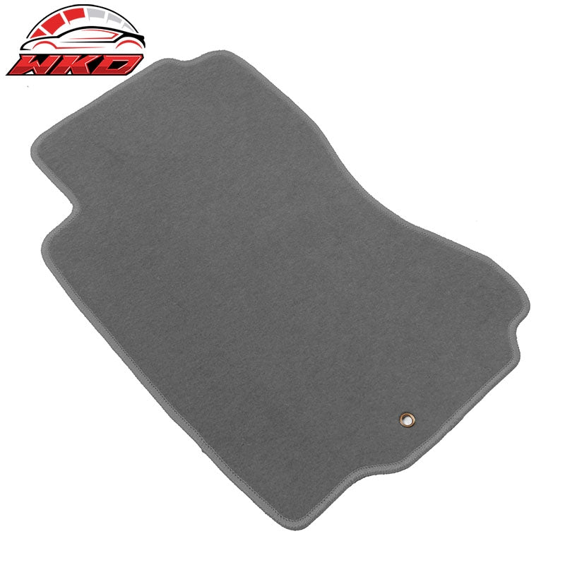 Fits 90-96 Nissan 300ZX Grey Car Floor Mats Liner 1st 2nd Row Nylon Carpets 4PC