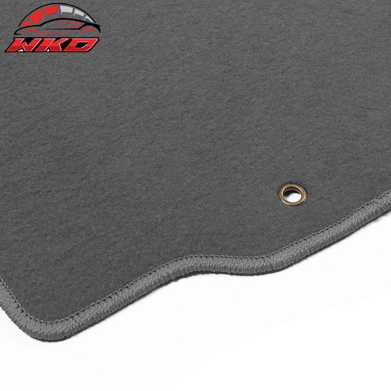 Fits 90-96 Nissan 300ZX Grey Car Floor Mats Liner 1st 2nd Row Nylon Carpets 4PC