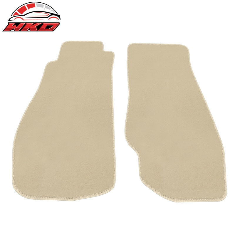 Fits 03-09 Nissan 350Z Floor Mats Liner Nylon Beige Non-Slip Auto Carpets 2PC