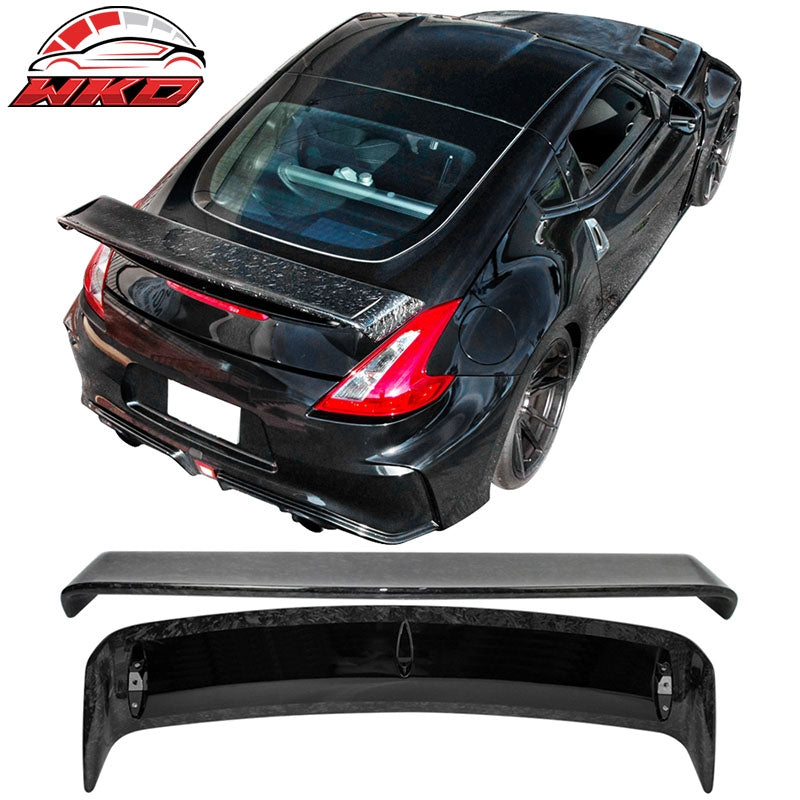Fits 09-21 Nissan 370Z Coupe N Style Trunk Spoiler Wing Lip Forged Carbon Fiber