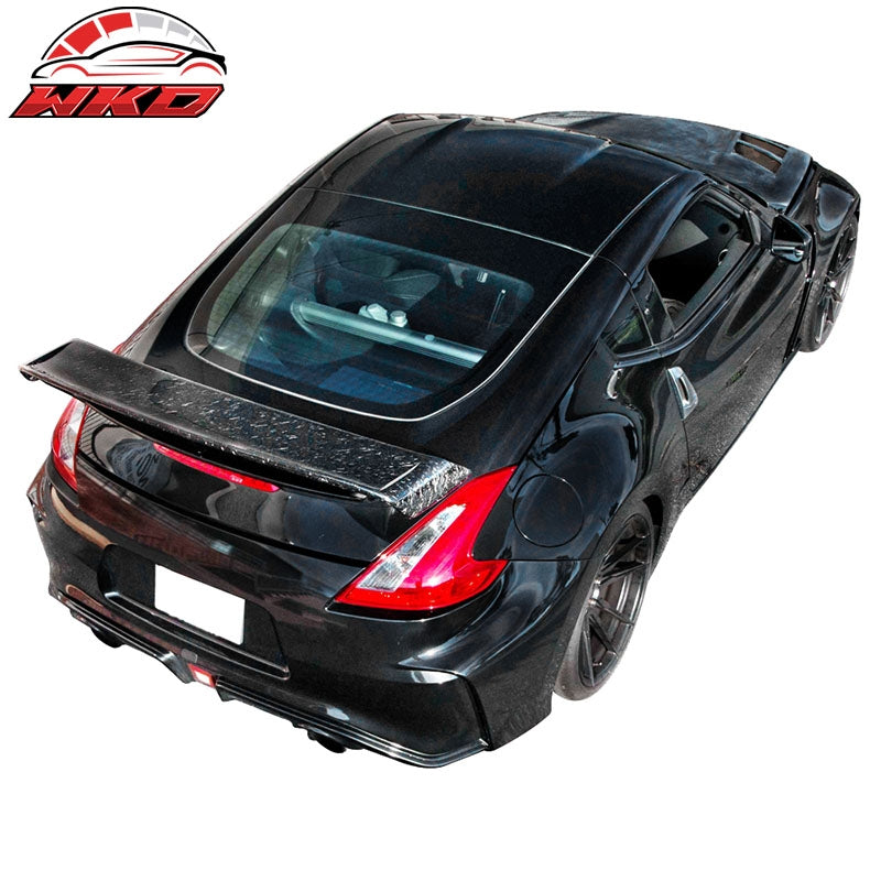 Fits 09-21 Nissan 370Z Coupe N Style Trunk Spoiler Wing Lip Forged Carbon Fiber