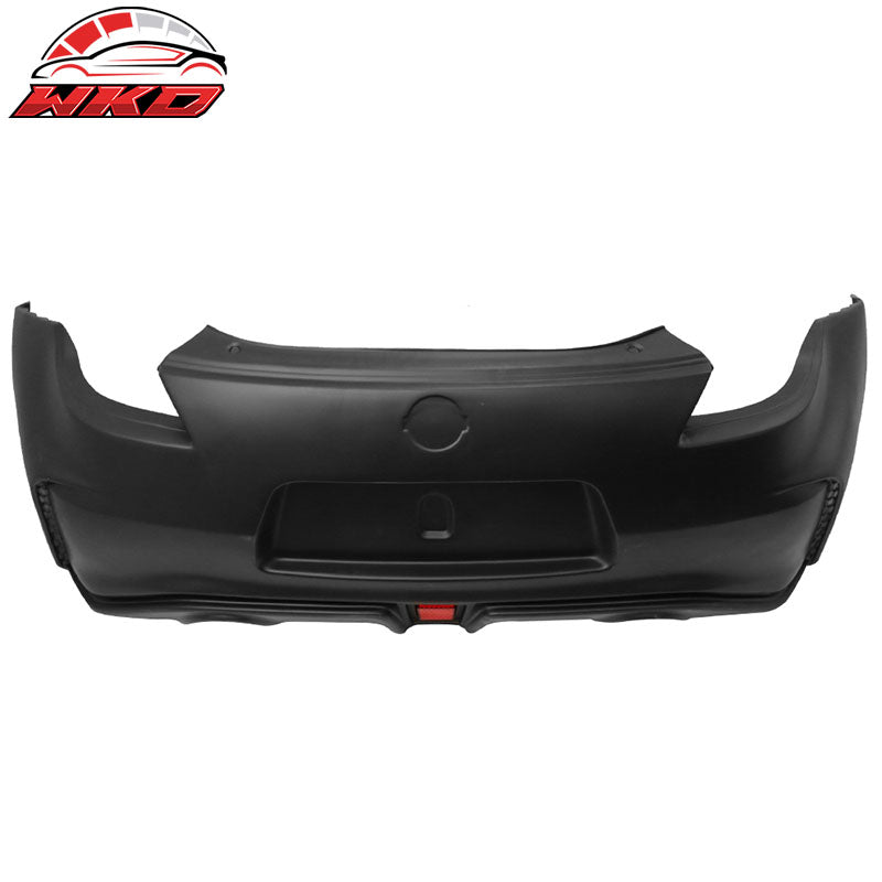 Fits 09-20 Nissan 370Z NS Style Front + Rear Bumper Cover Unpainted Black PP