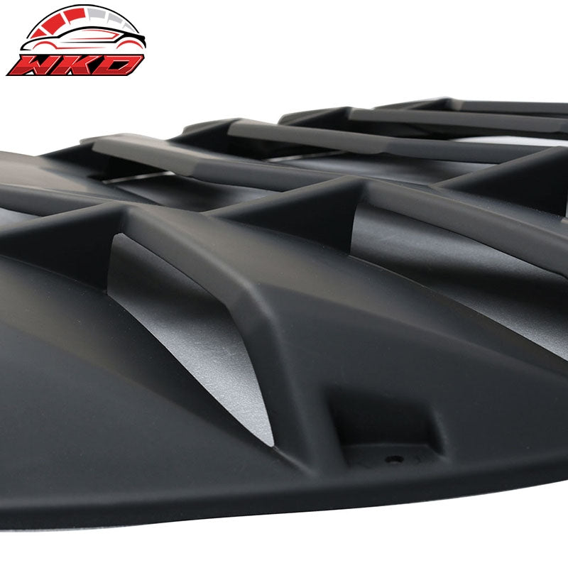 Fits 09-20 Nissan 370Z Coupe IKON Rear Window Scoop Louver Sun Shade Cover ABS