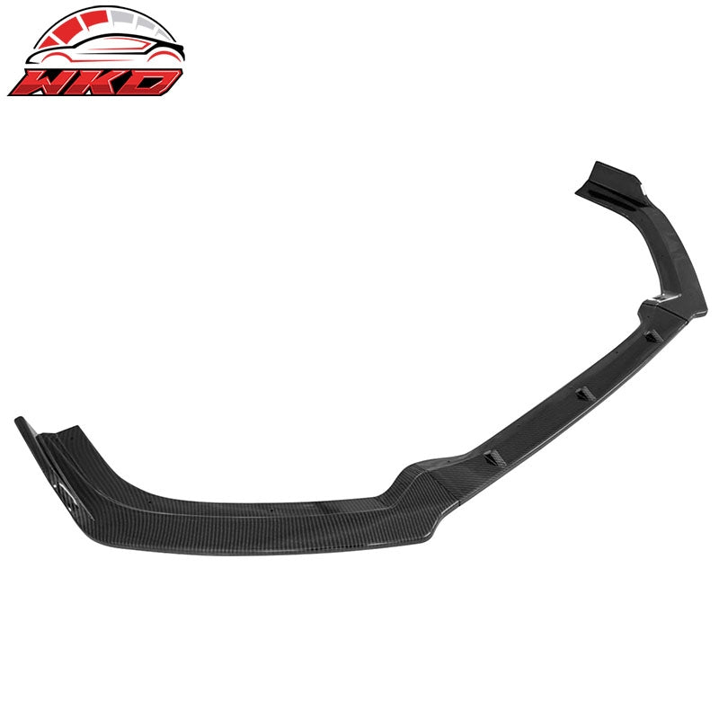 Fits 19-22 Nissan Altima Front Bumper Lip Carbon Fiber Print Spoiler PP 3PC Trim