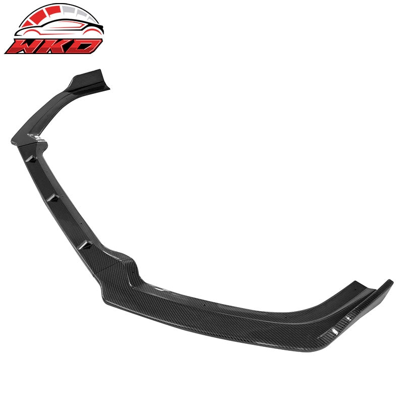 Fits 19-22 Nissan Altima Front Bumper Lip Carbon Fiber Print Spoiler PP 3PC Trim
