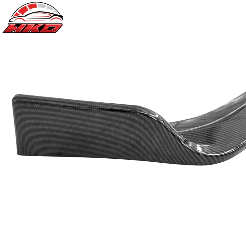 Fits 19-22 Nissan Altima Front Bumper Lip Carbon Fiber Print Spoiler PP 3PC Trim