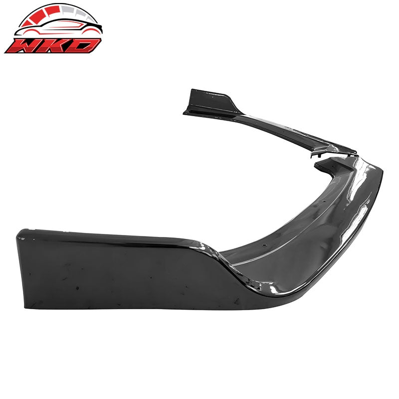 Fits 19-22 Nissan Altima Front Bumper Lip Gloss Black Spoiler PP 3PC Splitter