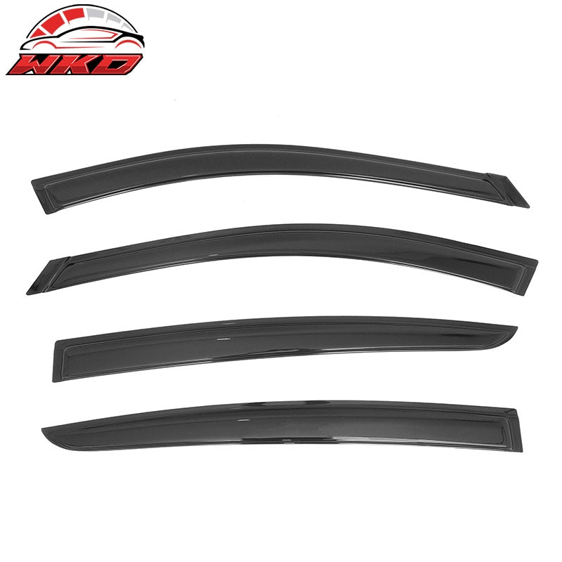 Fits 19-26 Nissan Altima Window Visors Smoke Acrylic Rain Sun Vent Shade 4PC Set