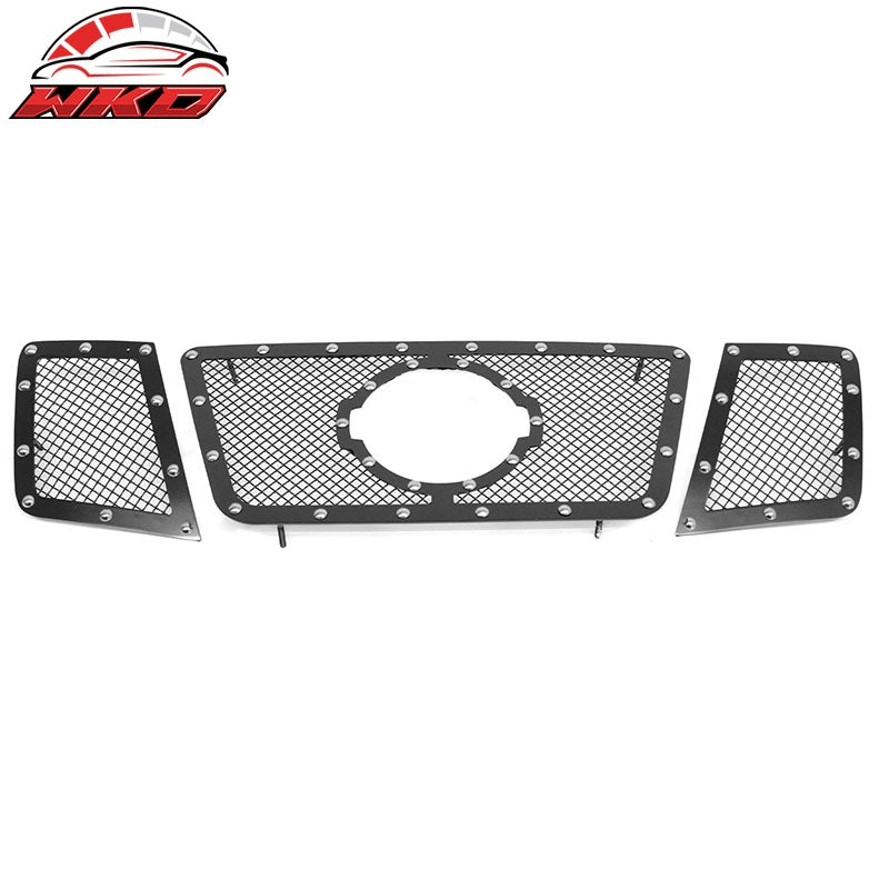 Wholesale 2008-2015 Nissan Armada Grille Stainless Steel Mesh Style + Chrome Rivets