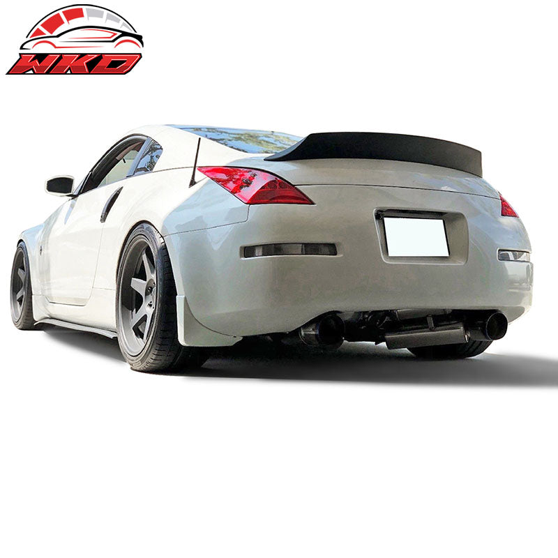 Fits 03-09 Nissan 350Z Coupe Z33 V Style Duckbill Trunk Spoiler Carbon Fiber CF