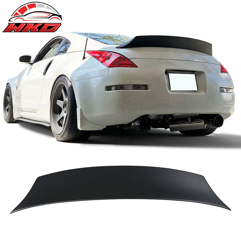 Fits 03-09 Nissan 350Z Coupe Z33 V Style Duckbill Rear Trunk Spoiler Matte Black