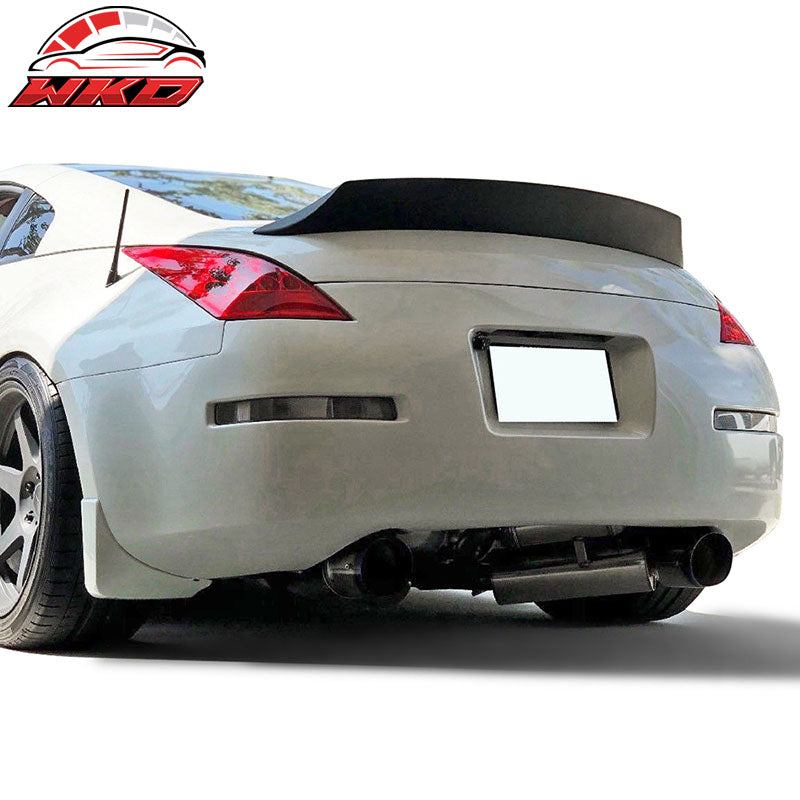 Fits 03-09 Nissan 350Z Coupe Z33 V Style Duckbill Rear Trunk Spoiler Matte Black