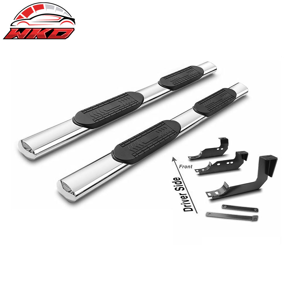 Fits 05-18 Nissan Frontier Extended Cab 5In Stainless Steel Side Step Nerf Bars