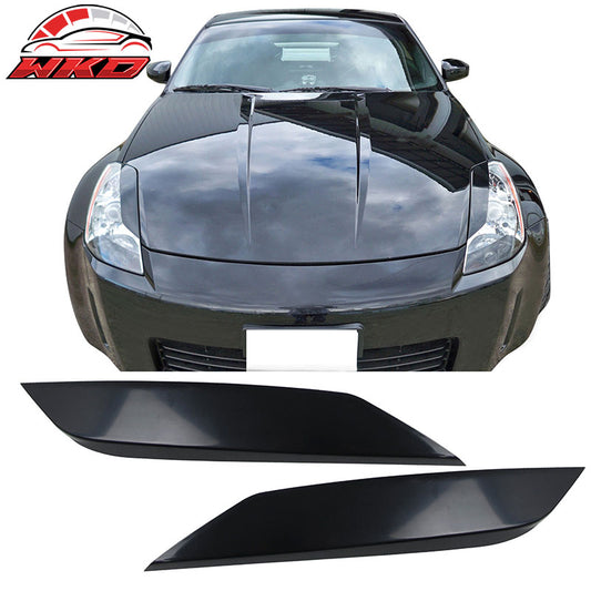 Wholesale 03-09 Nissan 350Z Headlight Eyelid Eyebrow Eye Lid Trim Cover ABS Unpainted