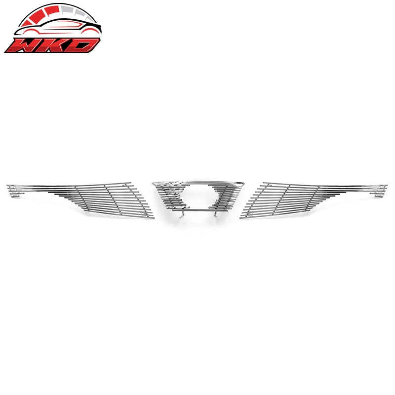 Wholesale 11-14 Nissan Juke Billet Style Front Bumper Upper Grille Insert Chrome 3PCS - Wikond Auto