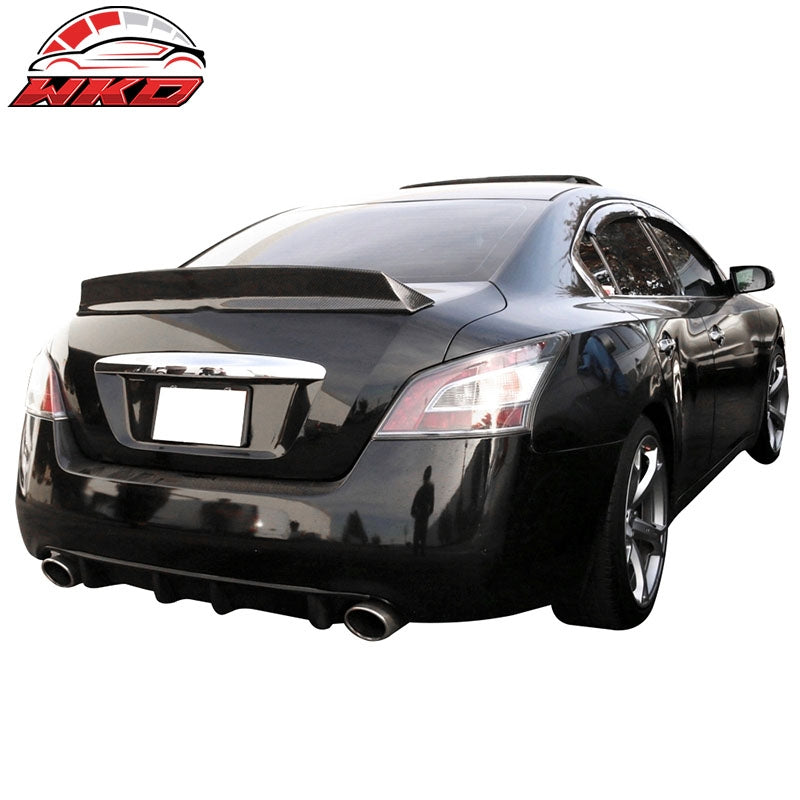Fits 09-15 Nissan Maxima A35 IKON Style Carbon Fiber CF Rear Trunk Spoiler Wing