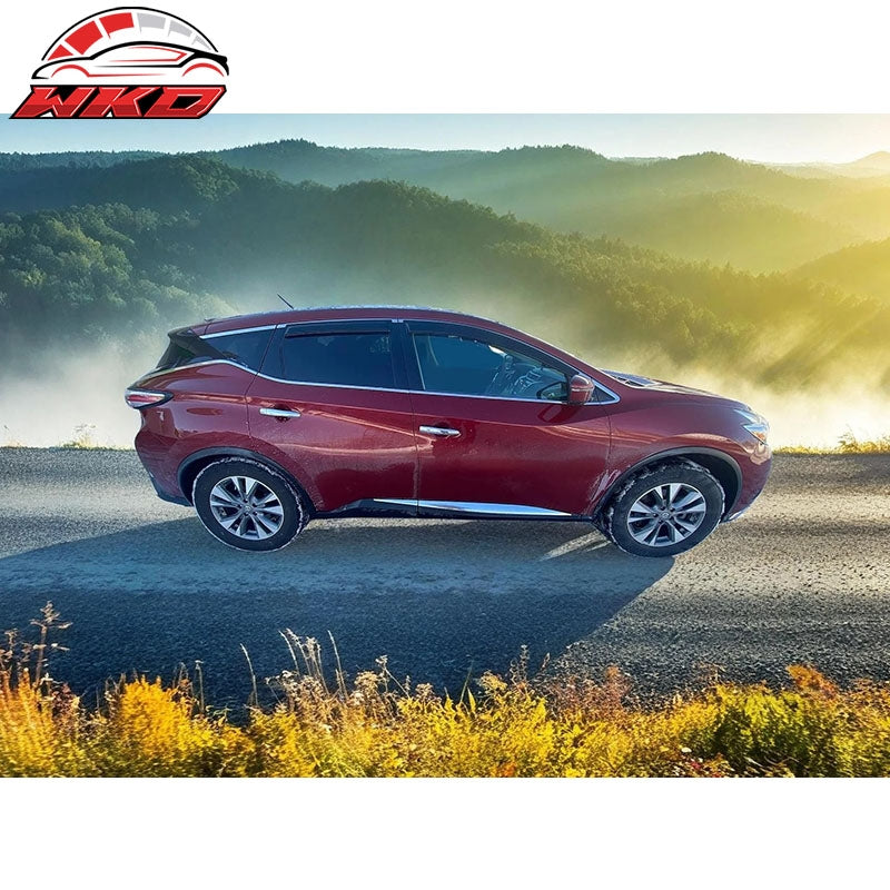 Fits 15-24 Nissan Murano Z52 Window Visors Acrylic Sun Rain Air Deflector 4PC