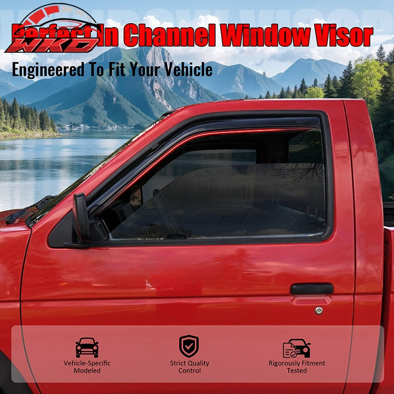 Wholesale 87-90 Nissan Pathfinder& 87-97 Pickup Regular Cab In-Channel Window Visors - Wikond Auto